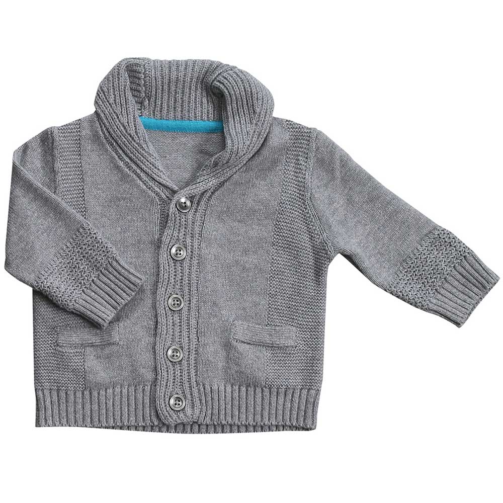 Shawl Collar Cardigan | Heather Grey