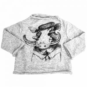 Sweatshirt | White Warthog | Heather Grey