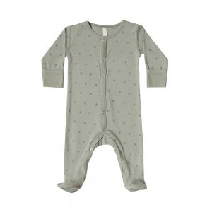 Full Snap Footie | Sage